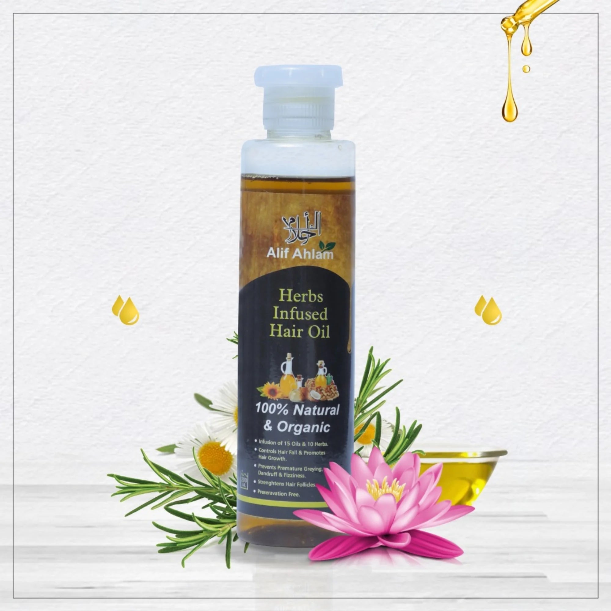 100% Natural Organic Oils & Herbs