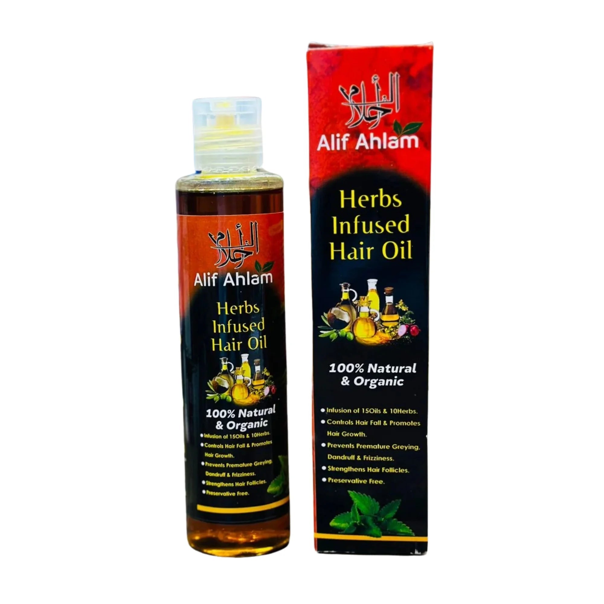 100% Natural Organic Oils & Herbs