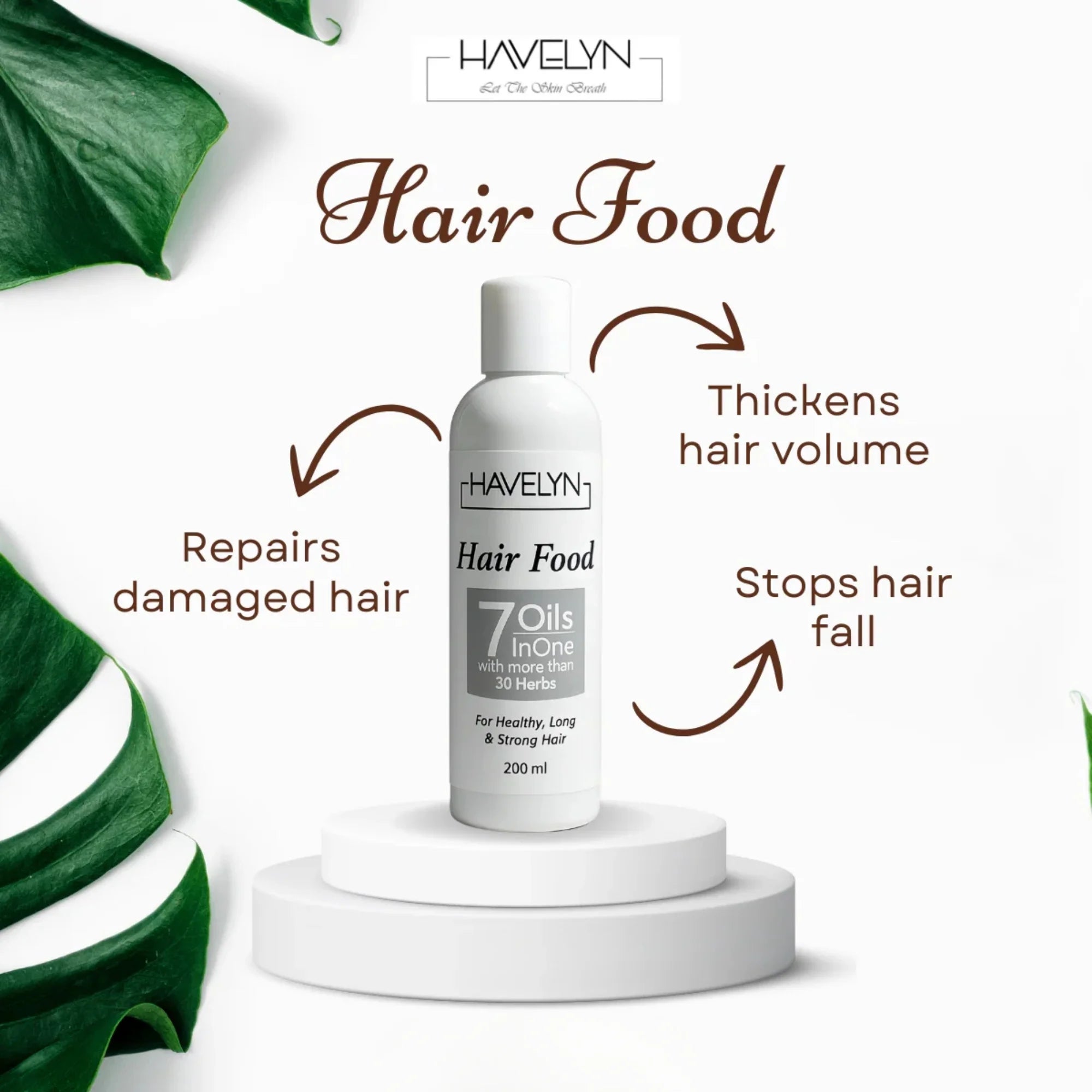 7 Oils & 30+ Herbal Extracts for Strong & Healthy Hair