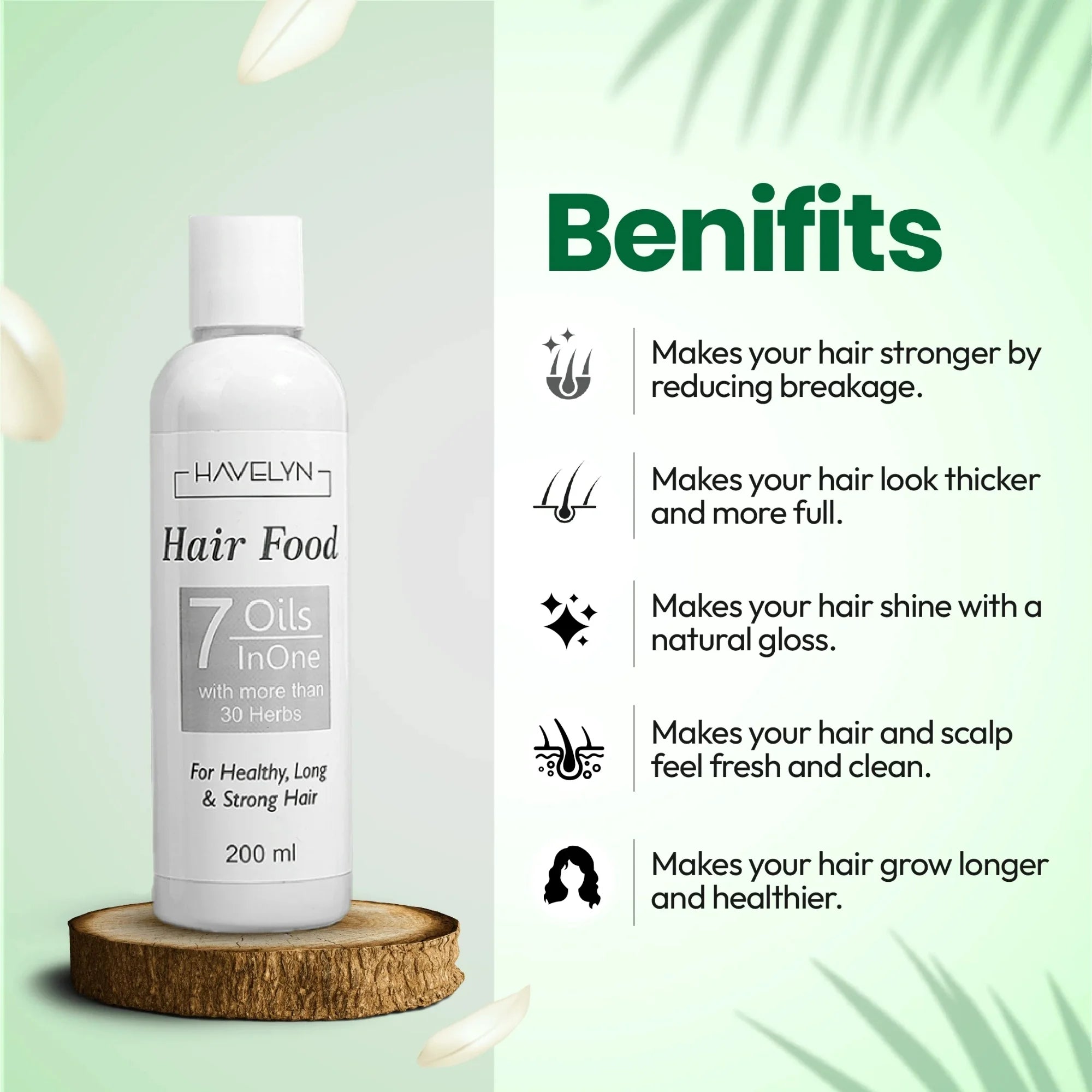 7 Oils & 30+ Herbal Extracts for Strong & Healthy Hair